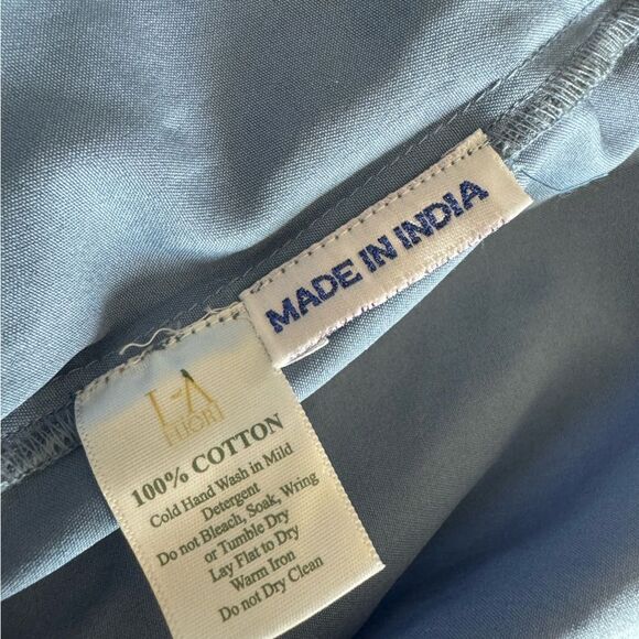 NWT Just Bellina cotton embroidered and beaded tassel top. Vacation style top S - Picture 9 of 14